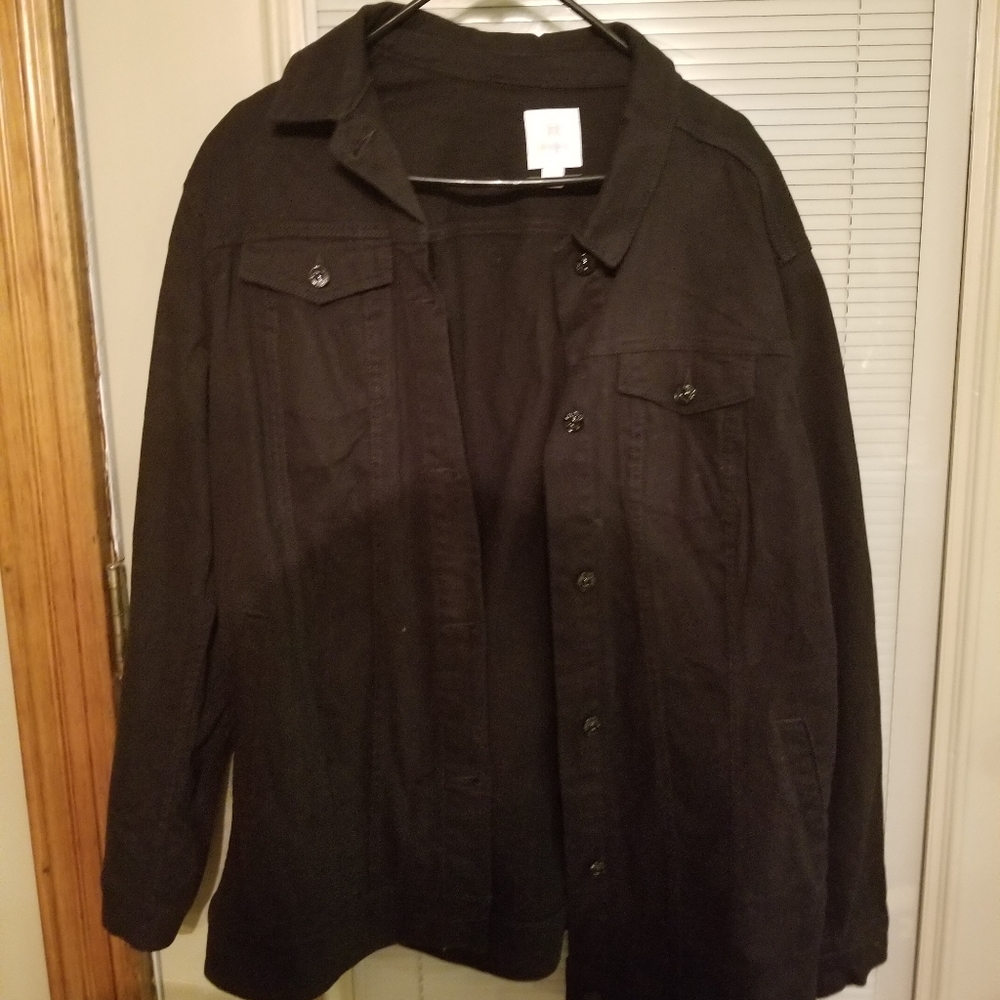 New black jean jacket